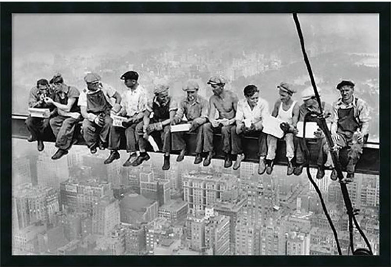 Red Barrel Studio 'Lunch Atop a Skyscraper' by Charles C. Ebbets Framed